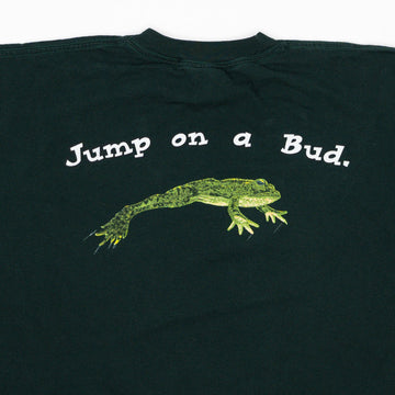 Vintage RARE '96 Green Budweiser 'Jump on the Bud Tee' (L) | Rebalance Vintage.