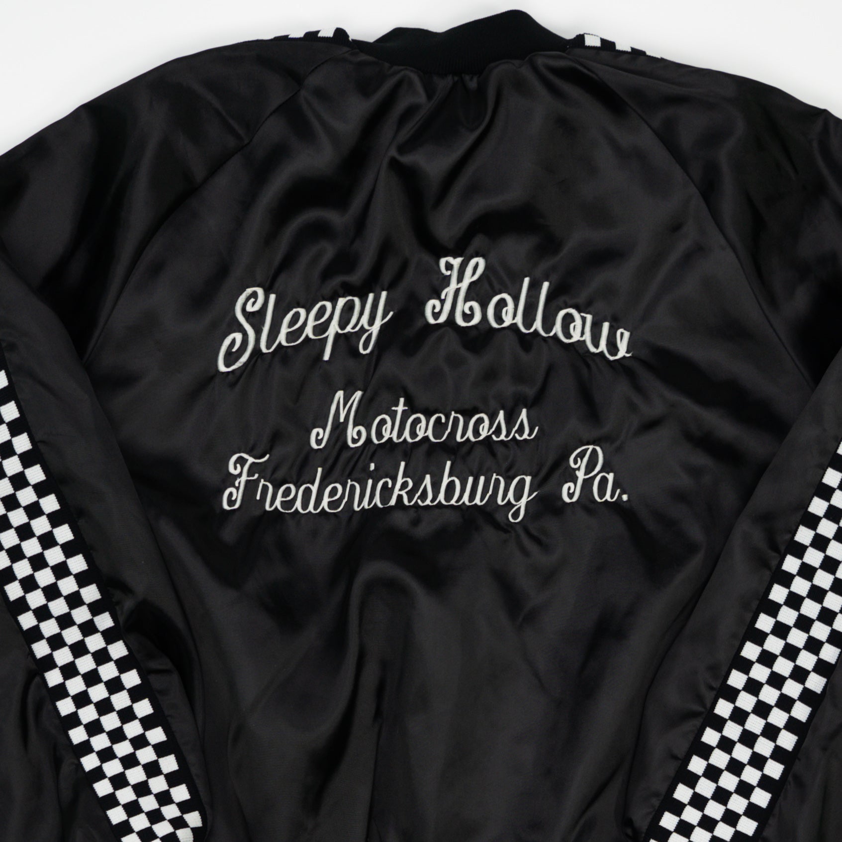 Vintage Sleepy Hollow Motocross Satin Bomber (L)