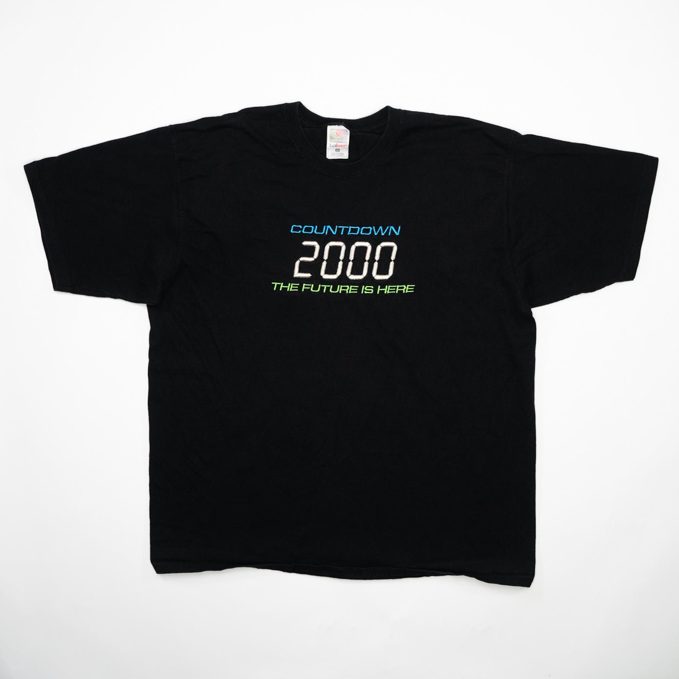 Vintage 90s Black Countdown 2000 The Future Is Here Tee (L)