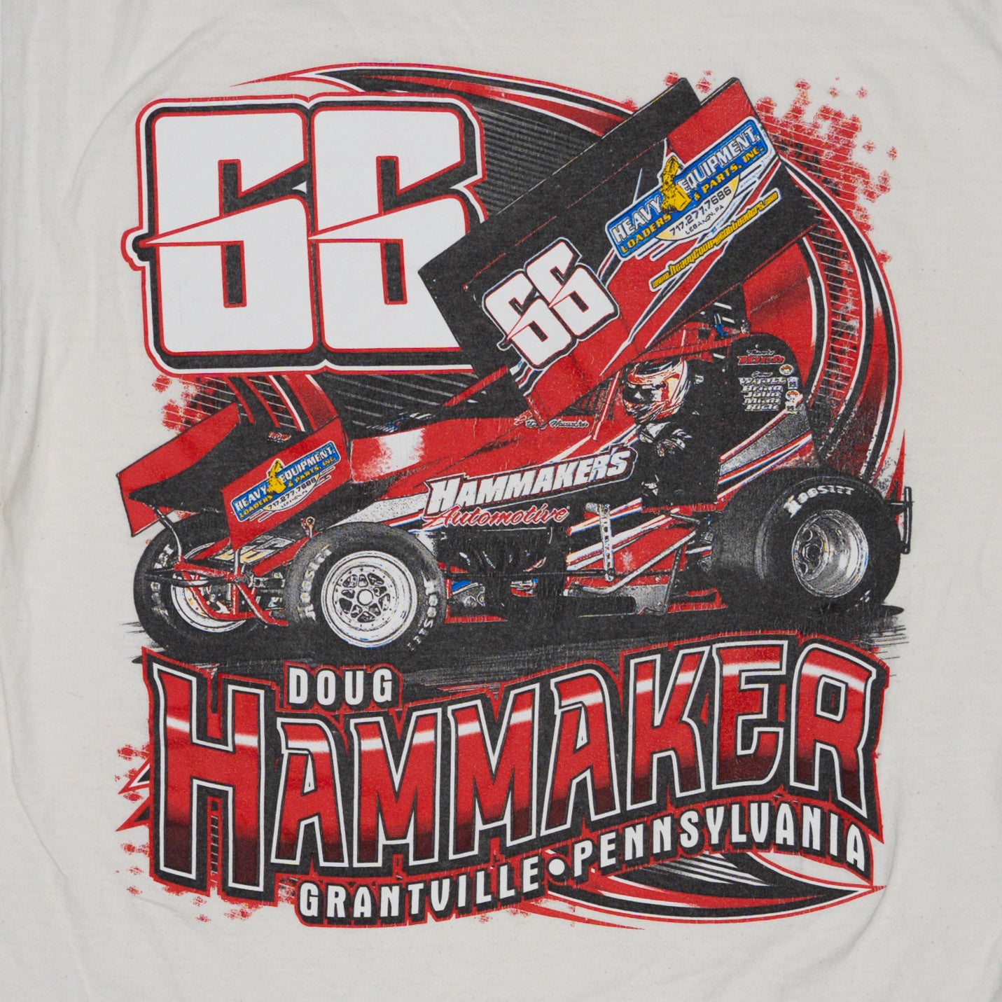 Vintage Doug Hammaker 66 Racing Tee (M) | Rebalance Vintage.