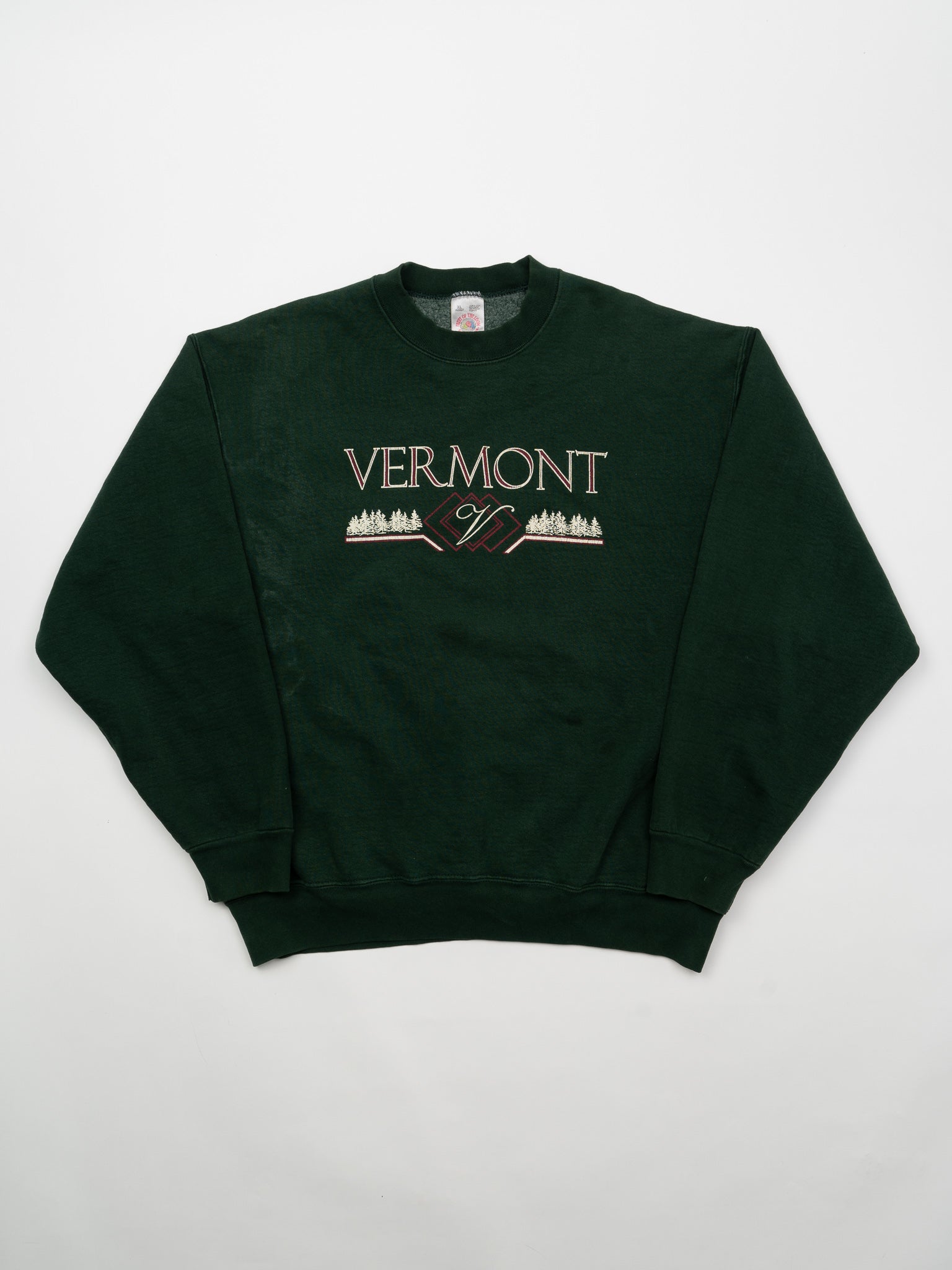 Vintage 90s Green Vermont 'V' Crewneck (L)