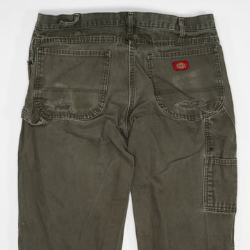 Vintage Army Green Dickies Cargo Pants W/ Rip (32 x 30) | Rebalance Vintage.