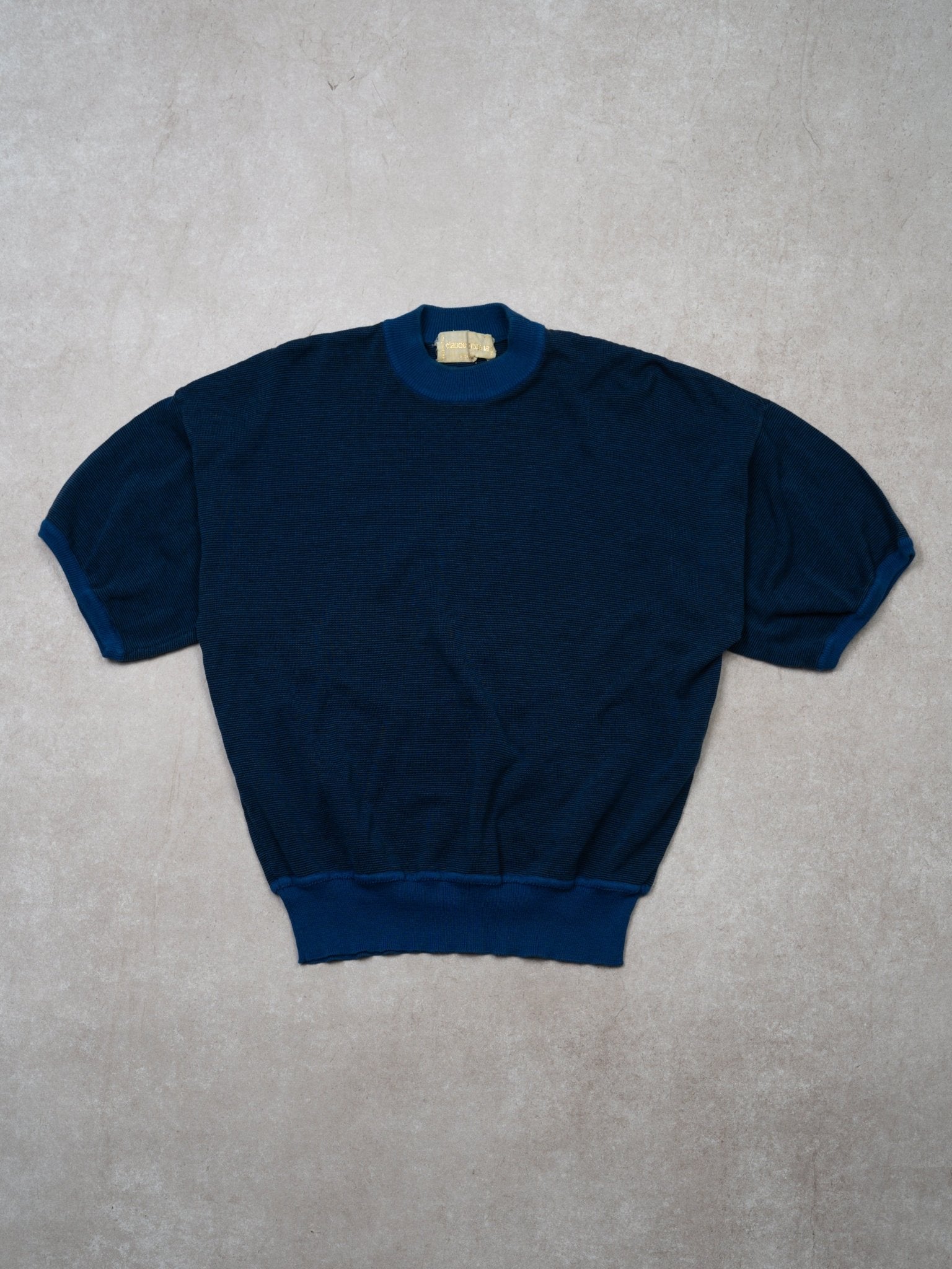 Vintage 70s Blue Claude Montana Italy Shirt (M)