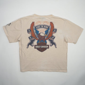 Vintage Cream Harley Davidson Las Vegas Tee (L) | Rebalance Vintage.