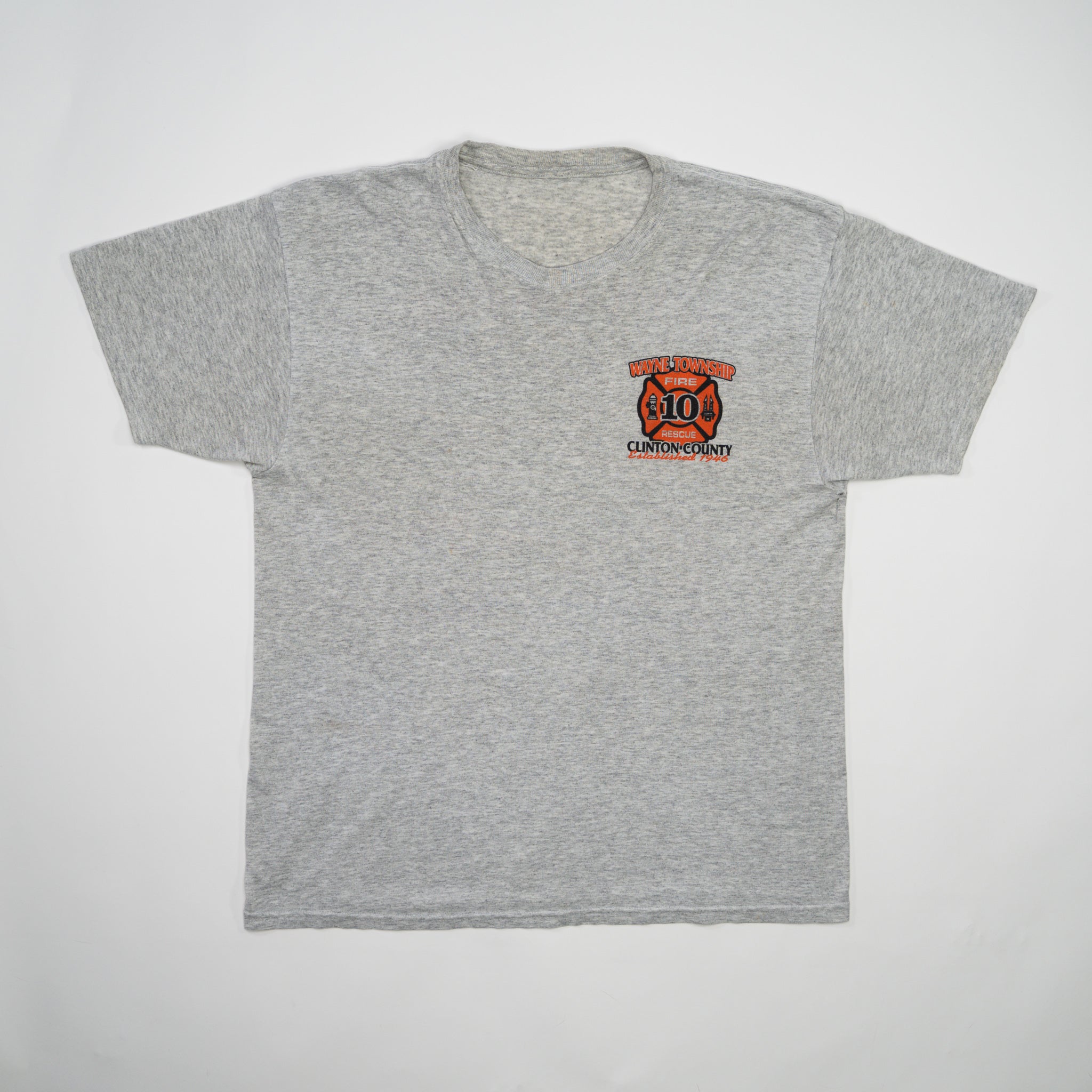Vintage Grey Wayne Township Fire Rescue Tee (M)
