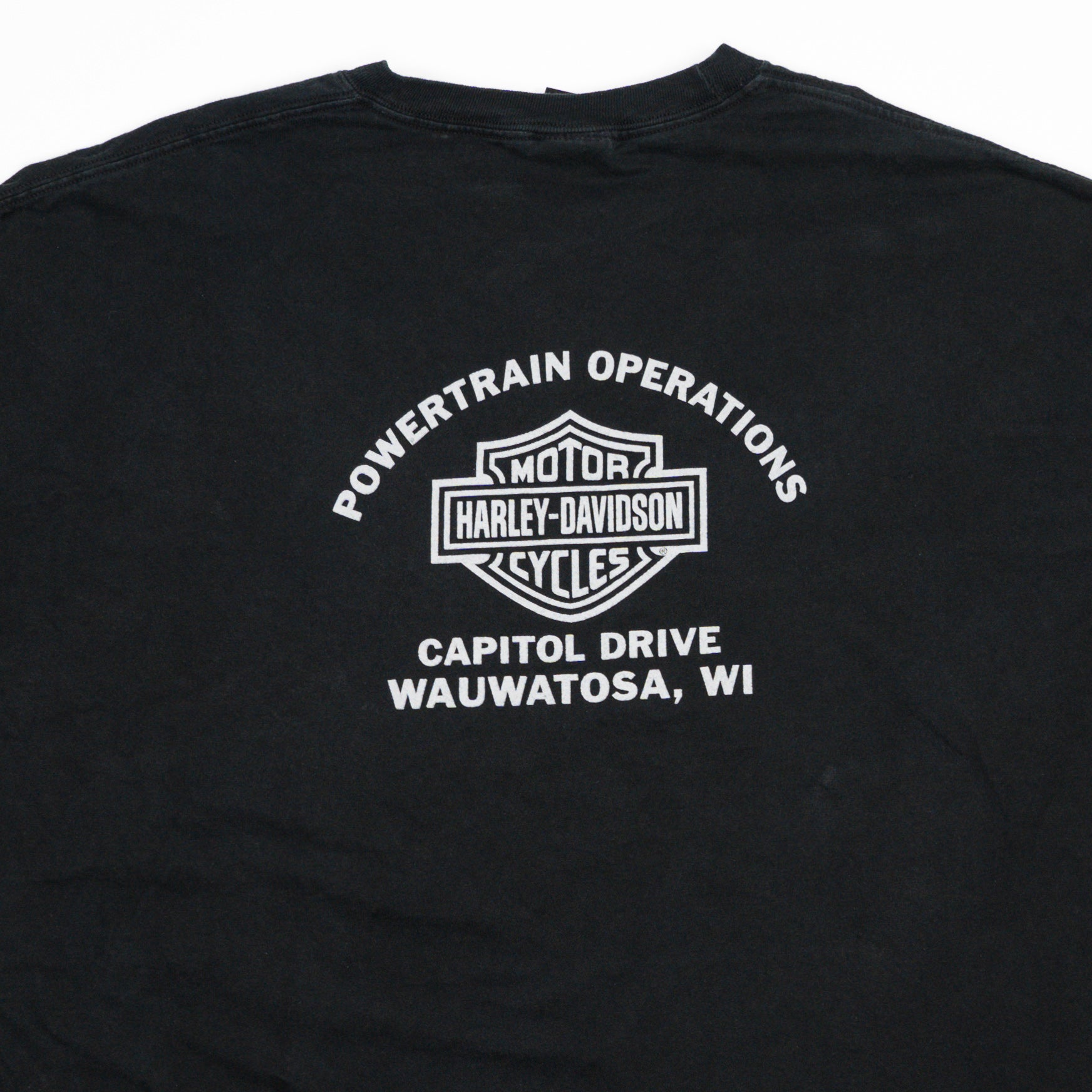 Vintage black harely davidson usa wauwatosa tee