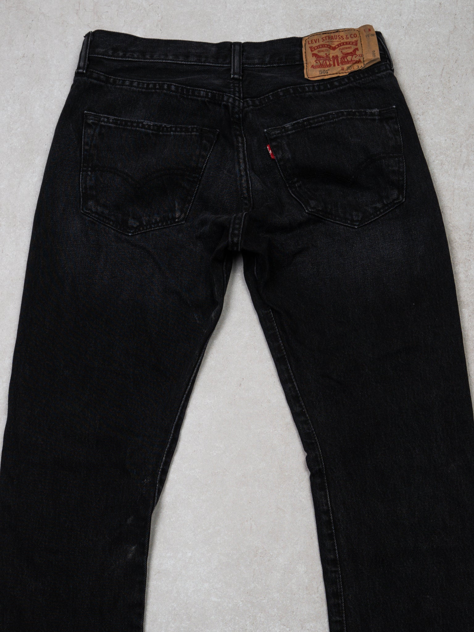 Vintage Black Levi 501 Jeans (30 x 34)