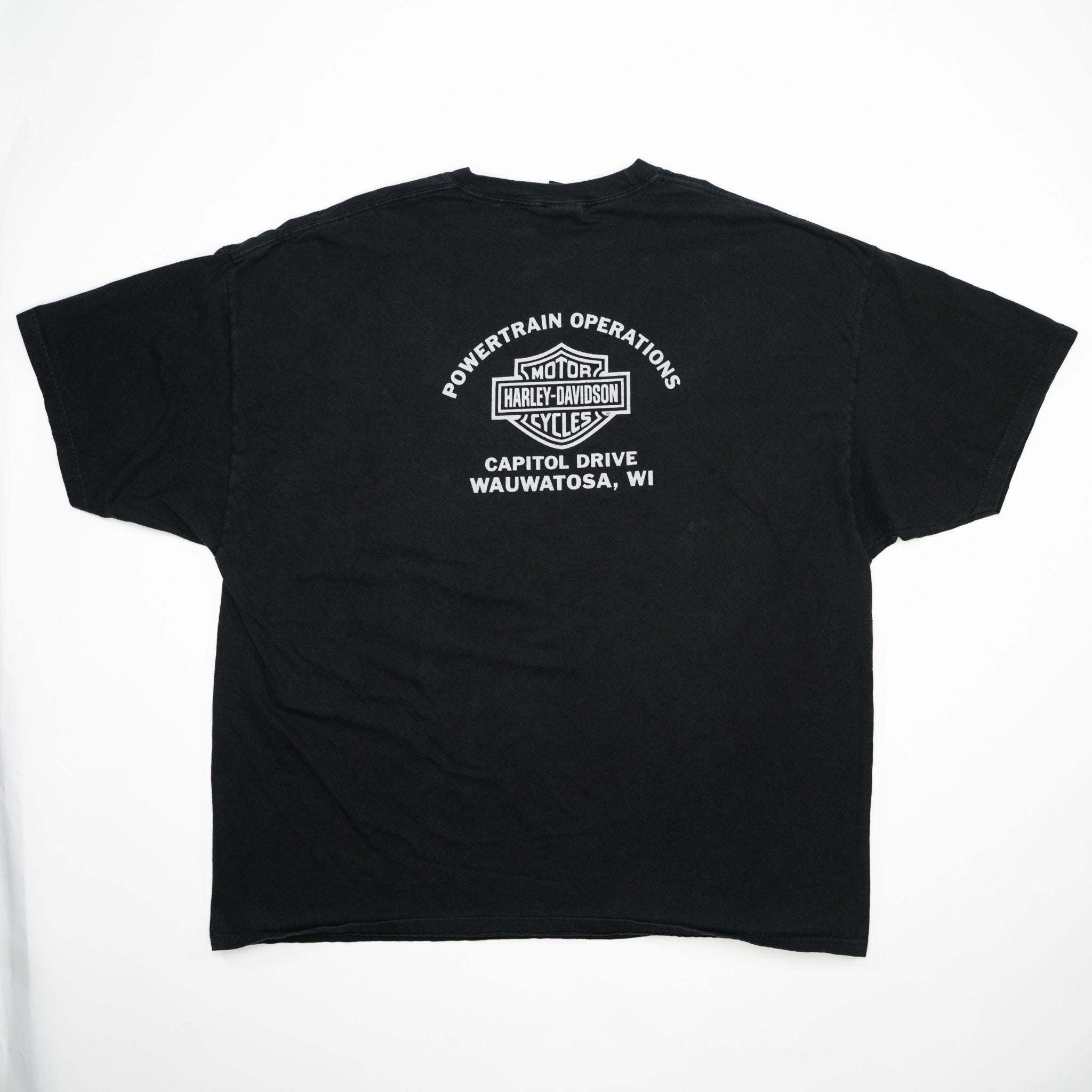 Vintage black harely davidson usa wauwatosa tee