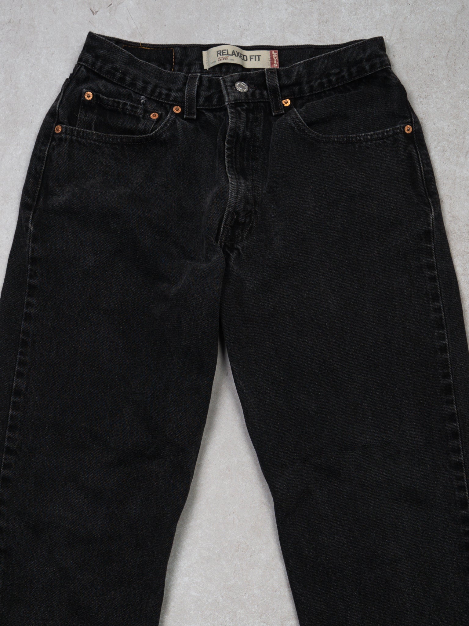 Vintage Washed Black 550 Levi Jeans (32 x 30)