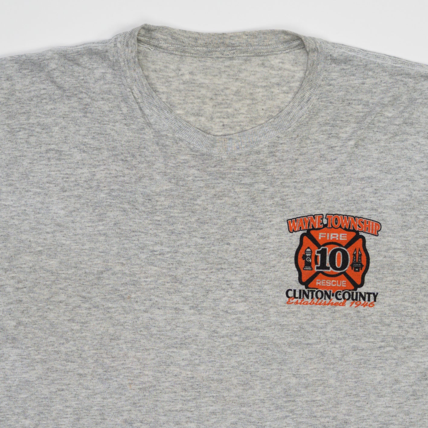Vintage Grey Wayne Township Fire Rescue Tee (M)
