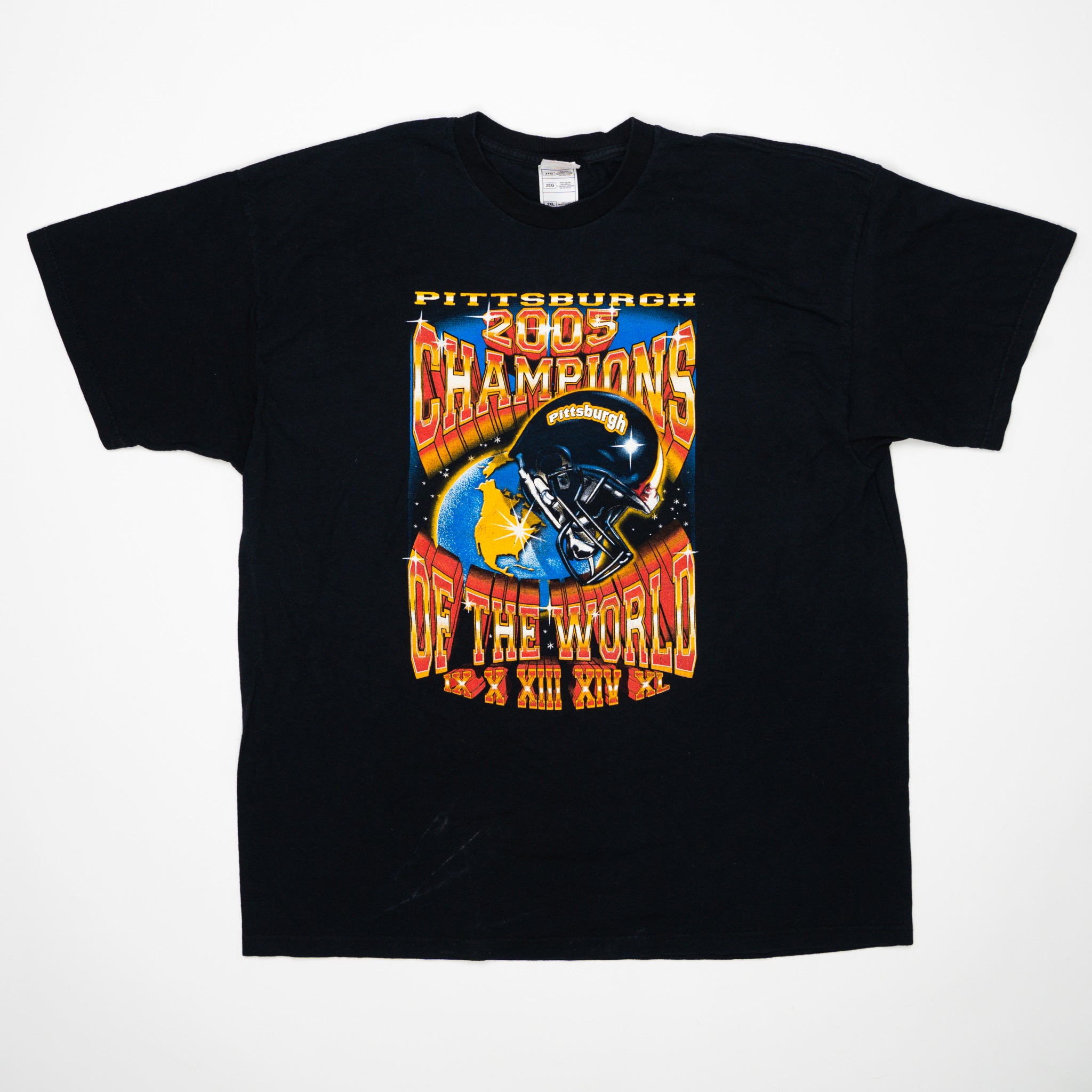 Vintage '05 Pittsburgh Football Champion of the World Tee (L) | Rebalance Vintage.