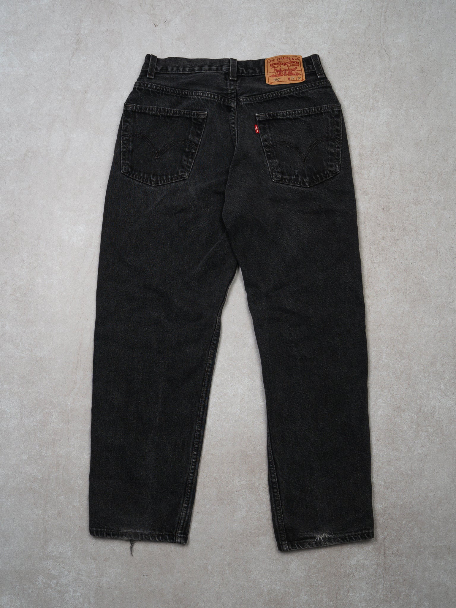 Vintage Washed Black 550 Levi Jeans (32 x 30)