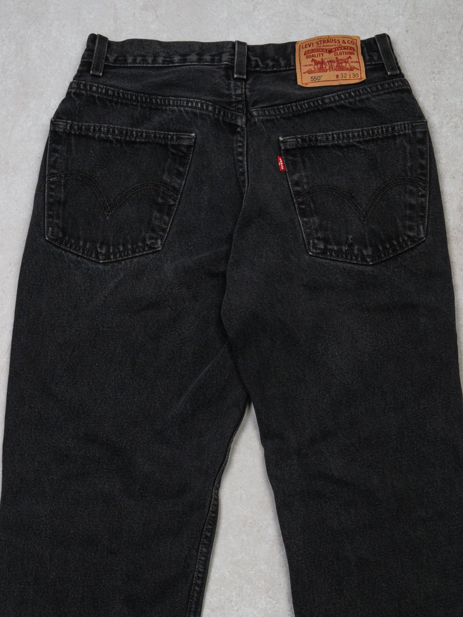Vintage Washed Black 550 Levi Jeans (32 x 30)