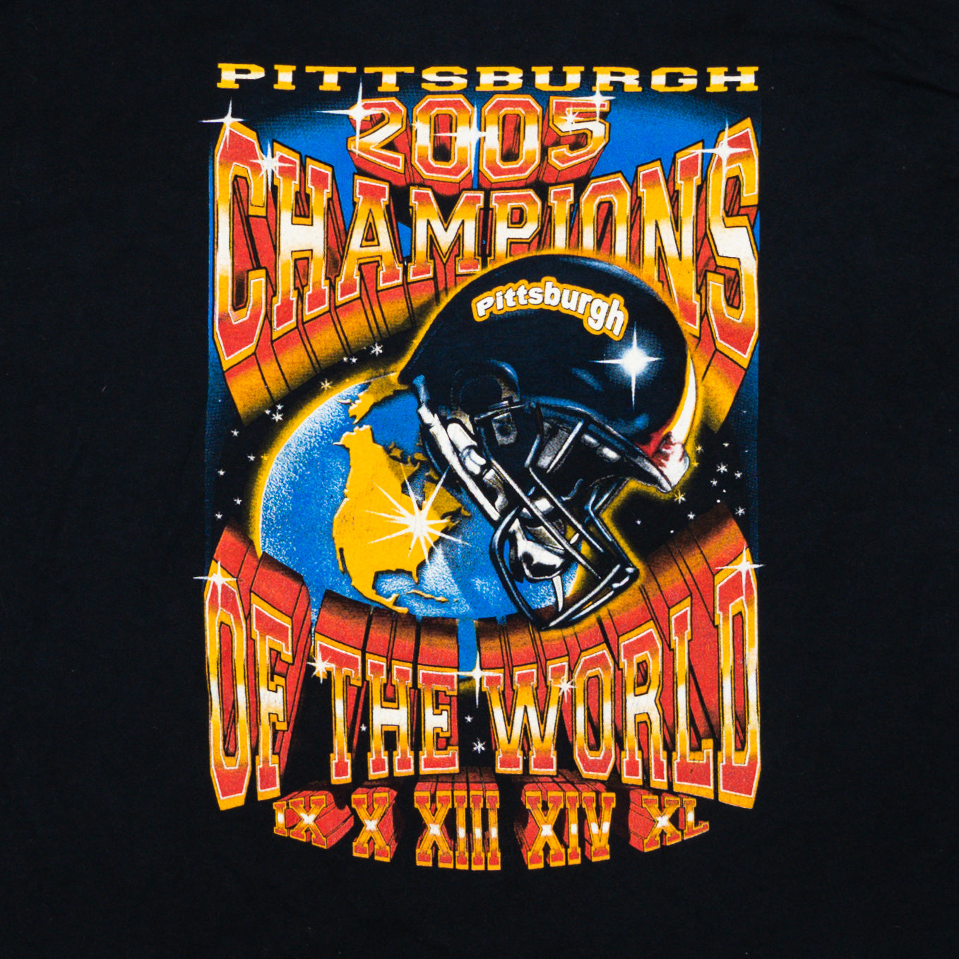 Vintage '05 Pittsburgh Football Champion of the World Tee (L) | Rebalance Vintage.