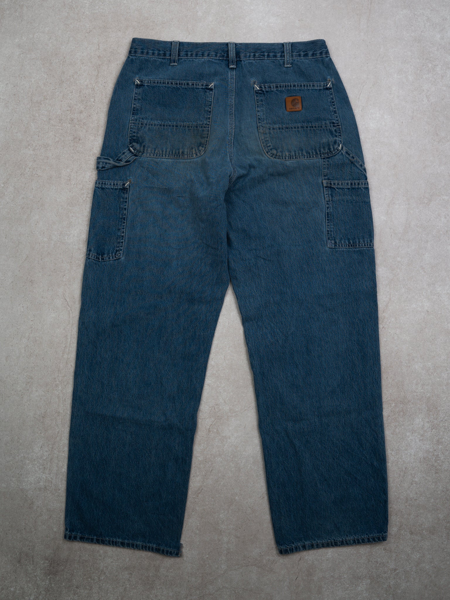 Vintage 90s Blue Carhartt Cargo Jeans (34 x 30)