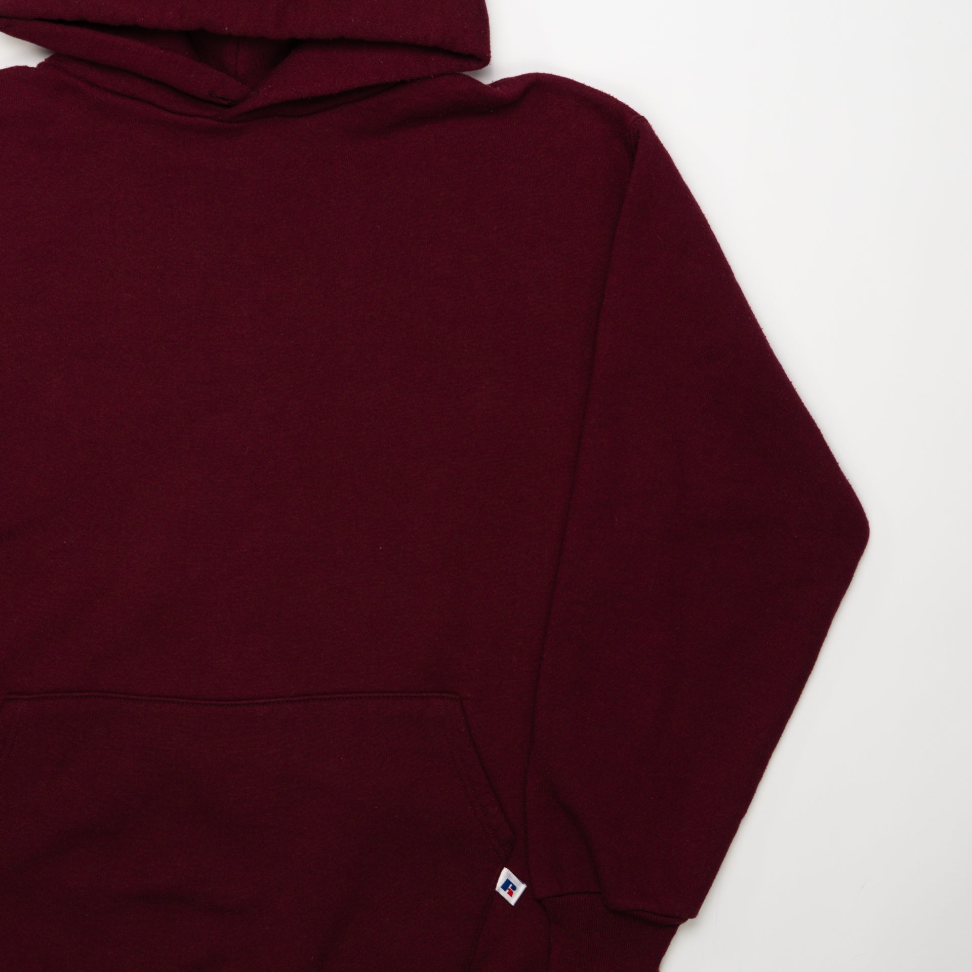 Vintage 90s Maroon Russell Athletics Hoodie (L) | Rebalance Vintage.