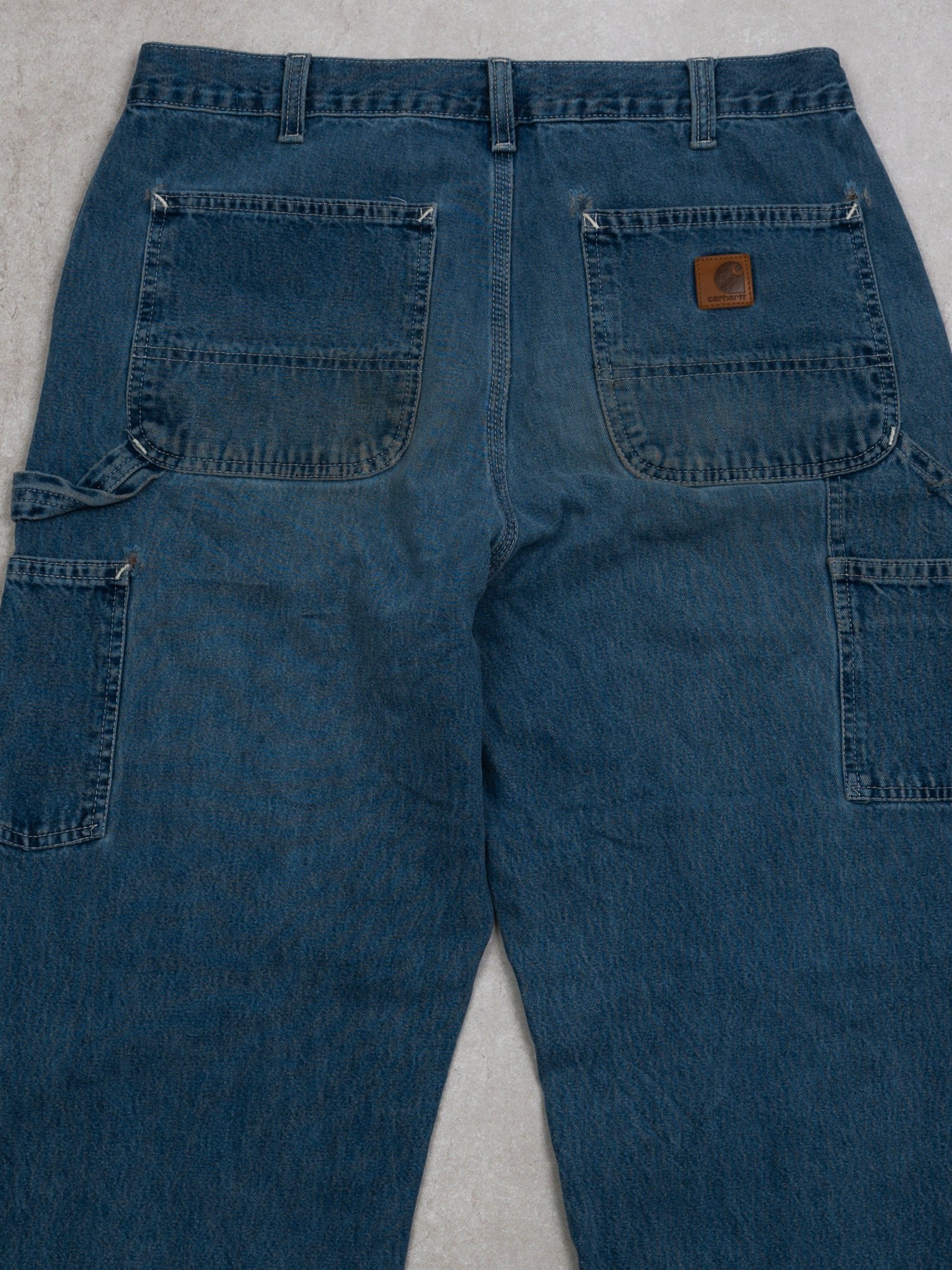 Vintage 90s Blue Carhartt Cargo Jeans (34 x 30)