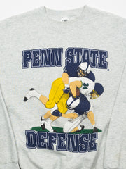 Vintage Grey Penn State Defense Football Crewneck (M)