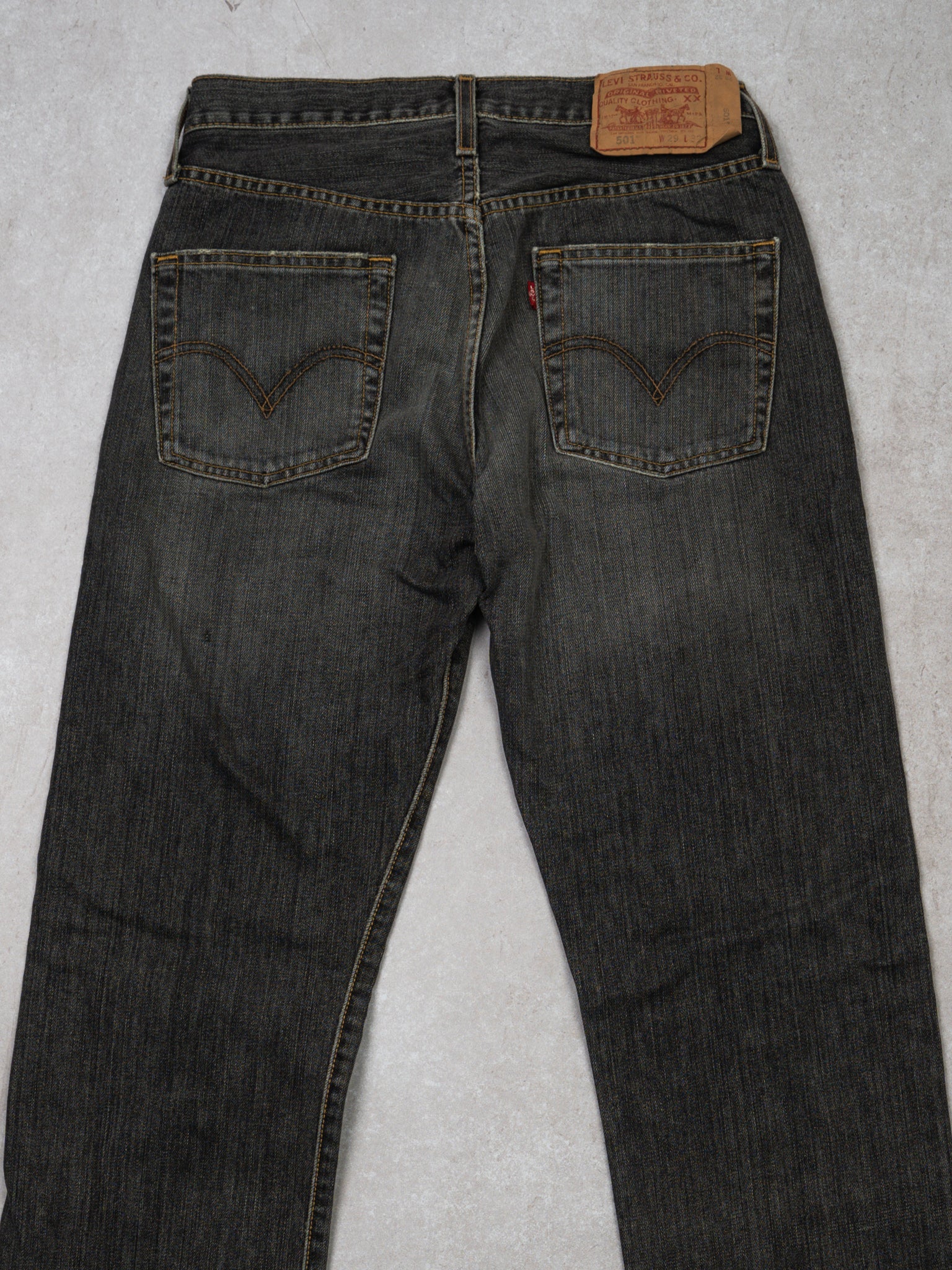 Vintage Grey 501 Levi Jeans (28 x 31)