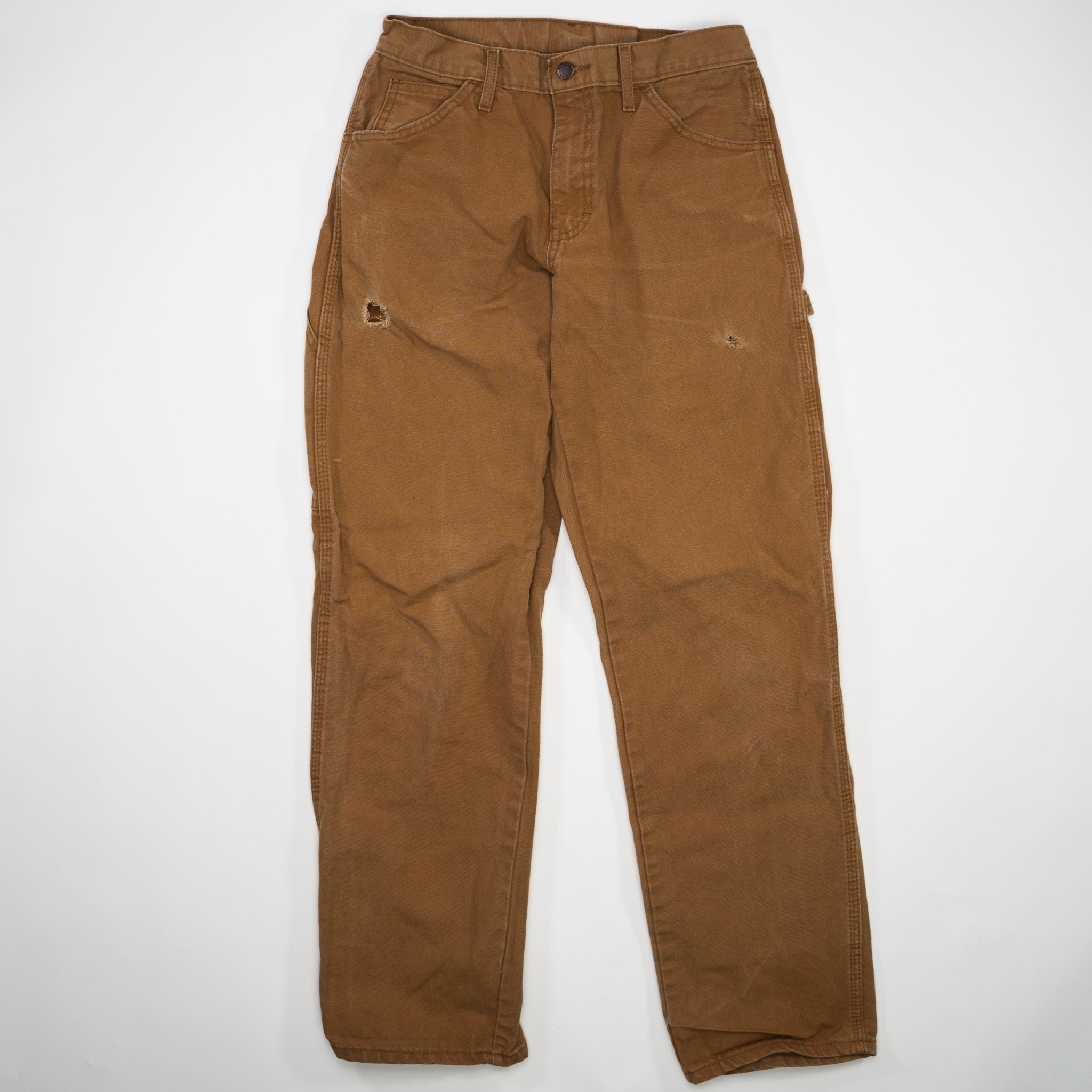 Vintage Camel Dickies Cargo Pants w/ Rip (28 x 32)