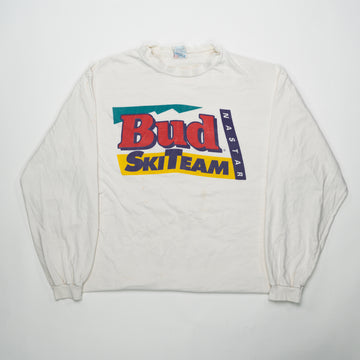 Vintage 90s White Bud Ski Team Nastar Long Sleeve (M/L) | Rebalance Vintage.
