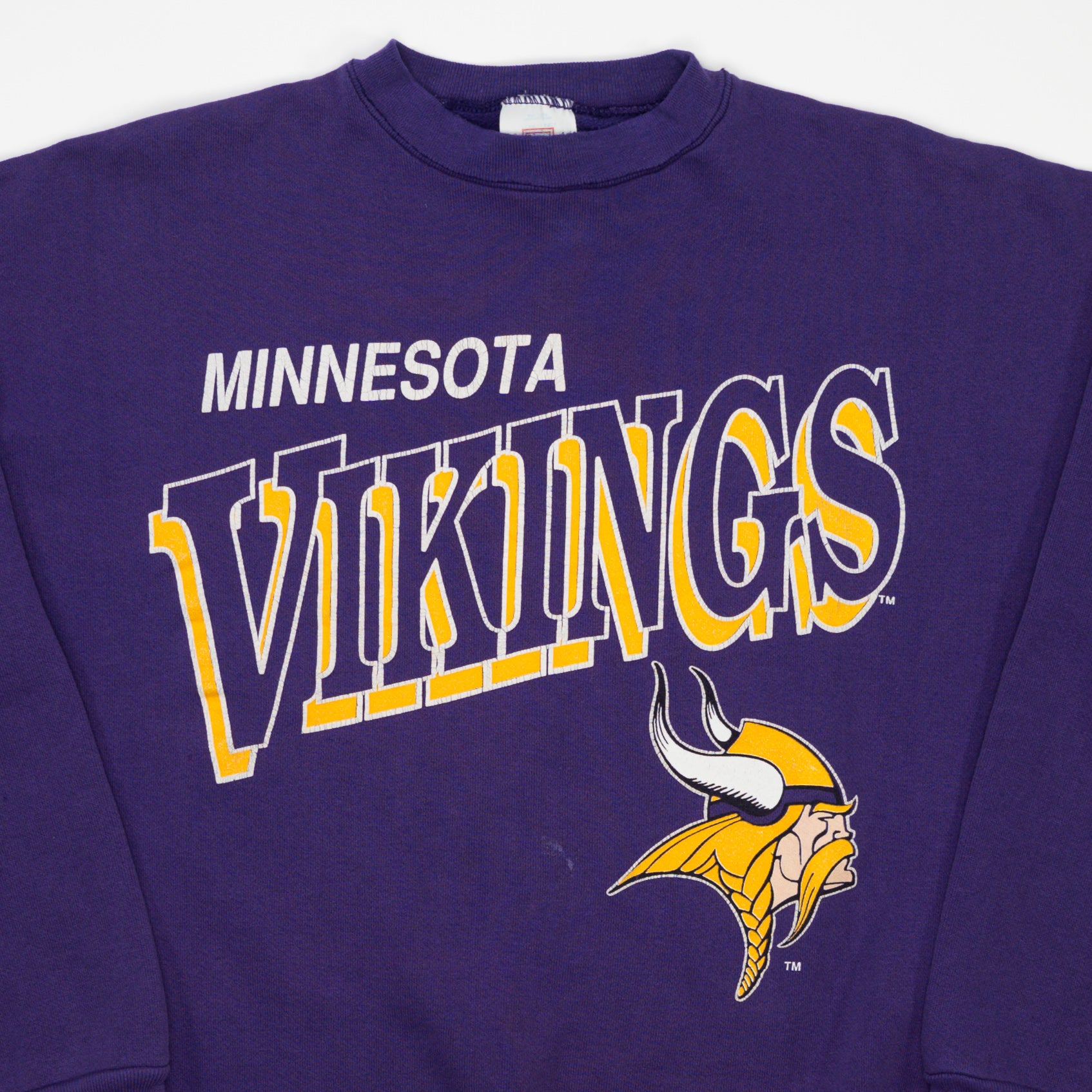 Vintage Purple Minnesota Vikings Logo 7 Crewneck