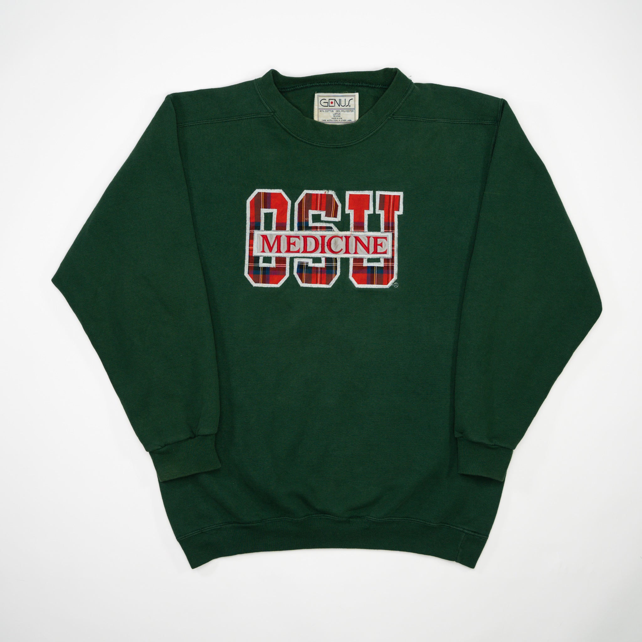 Vintage 90s Green OSU Medicine Crewneck (L)