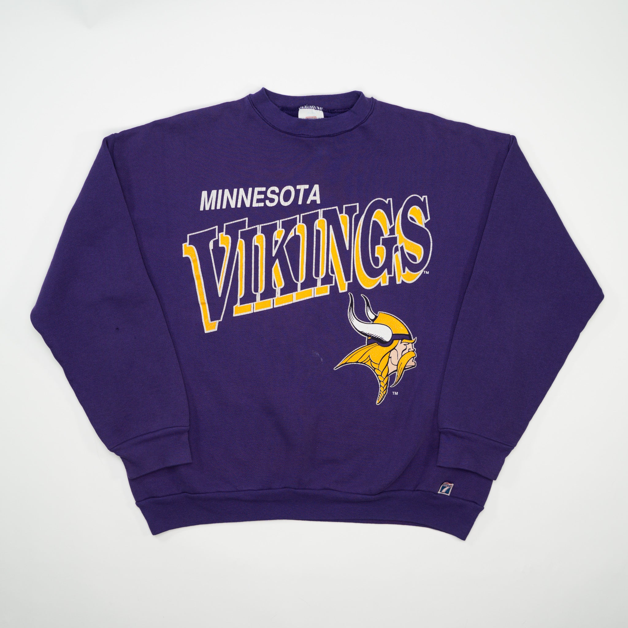Vintage Purple Minnesota Vikings Logo 7 Crewneck