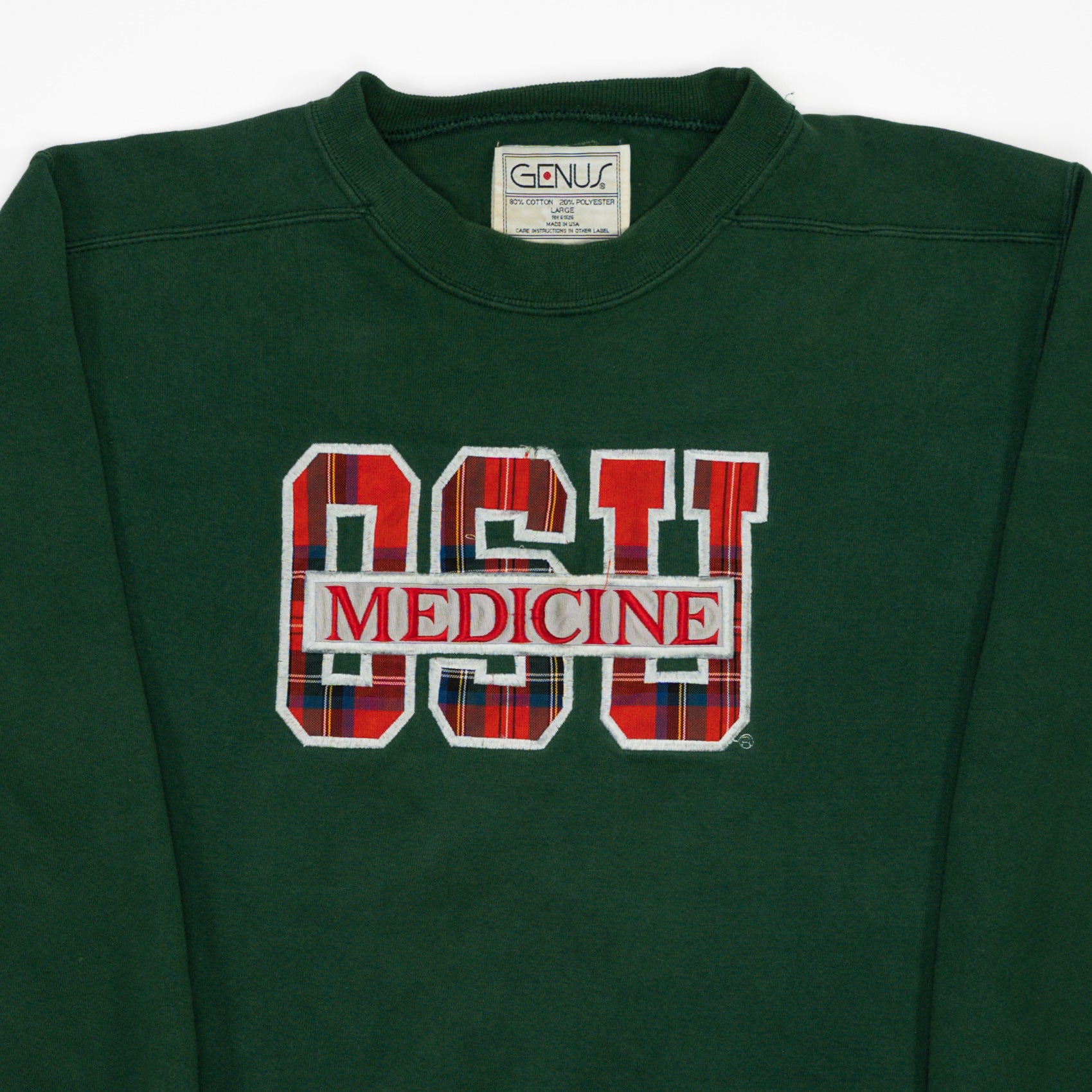 Vintage 90s Green OSU Medicine Crewneck (L)