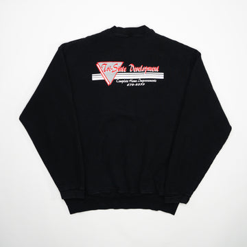 Vintage 90s Black Tri-State Development Crewneck (L) | Rebalance Vintage.