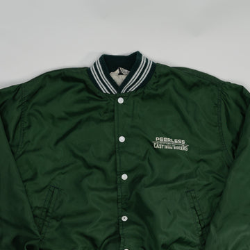 Vintage 80s Green Peerless Satin Bomber Jacket (M/L) | Rebalance Vintage.