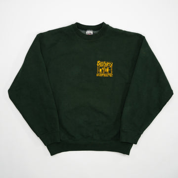 Vintage 90s Green Bethany Surf Shop Crewneck (M) | Rebalance Vintage.