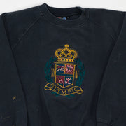 Vintage Washed Black World Games Olympics Crewneck (M/L)