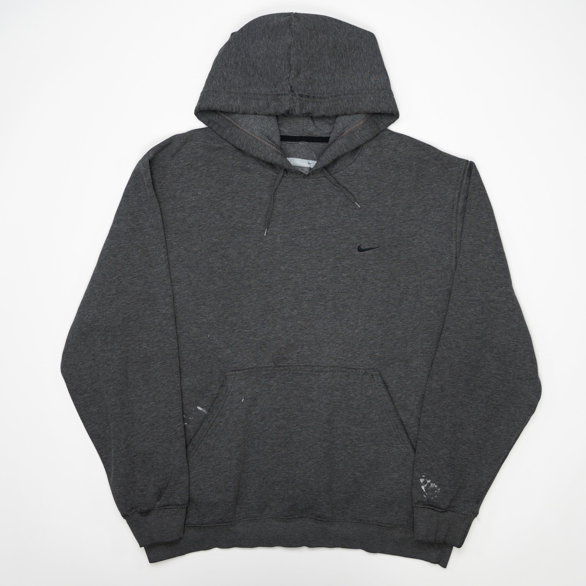 Vintage 00s Dark Grey Nike Swoosh Hoodie | Rebalance Vintage.