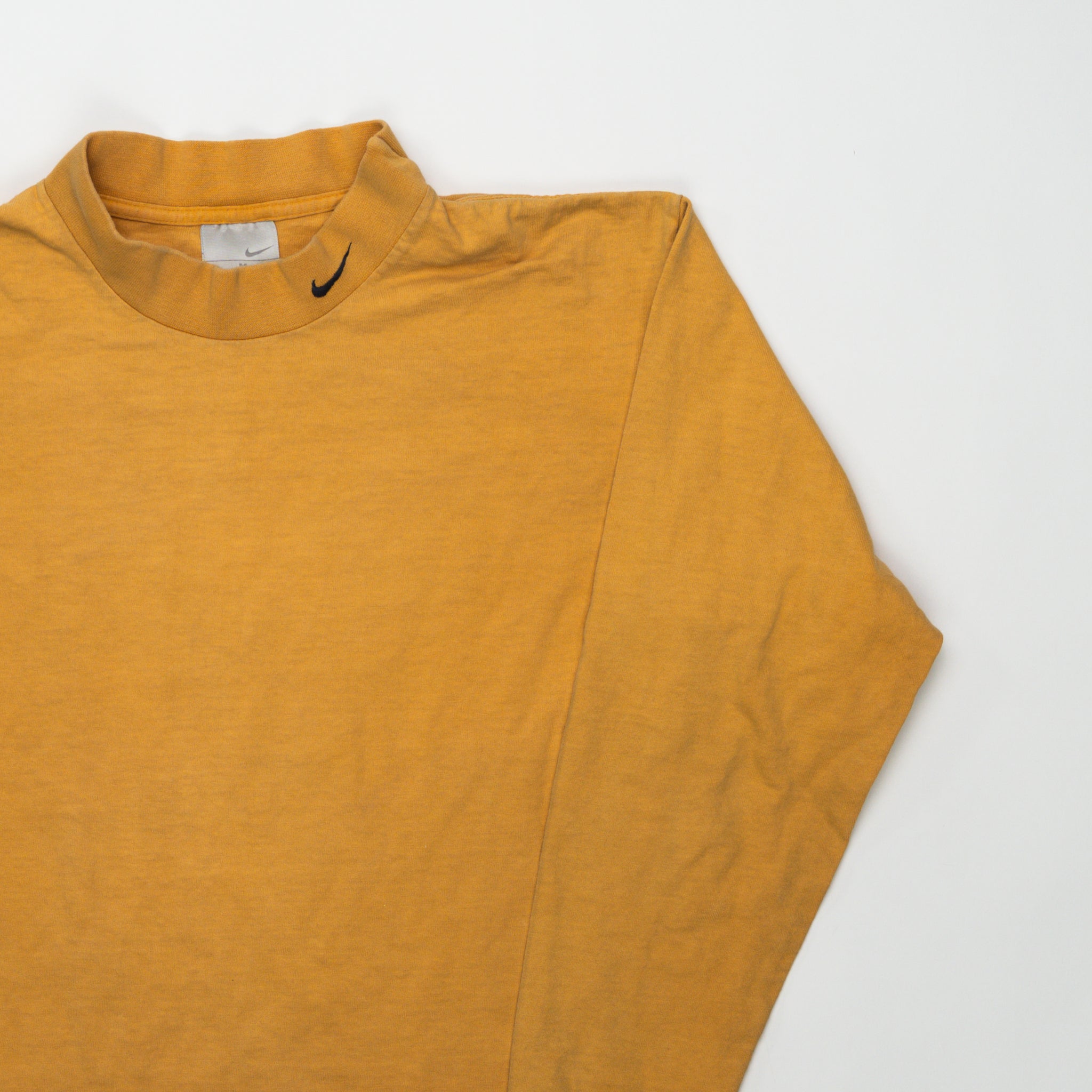 Vintage Mustard Yellow Nike Mock Neck (M) | Rebalance Vintage.