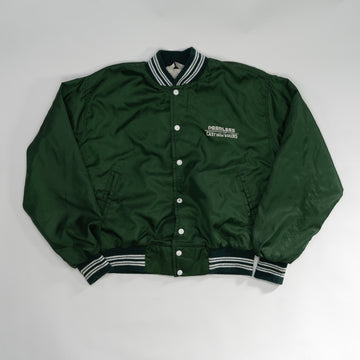 Vintage 80s Green Peerless Satin Bomber Jacket (M/L) | Rebalance Vintage.