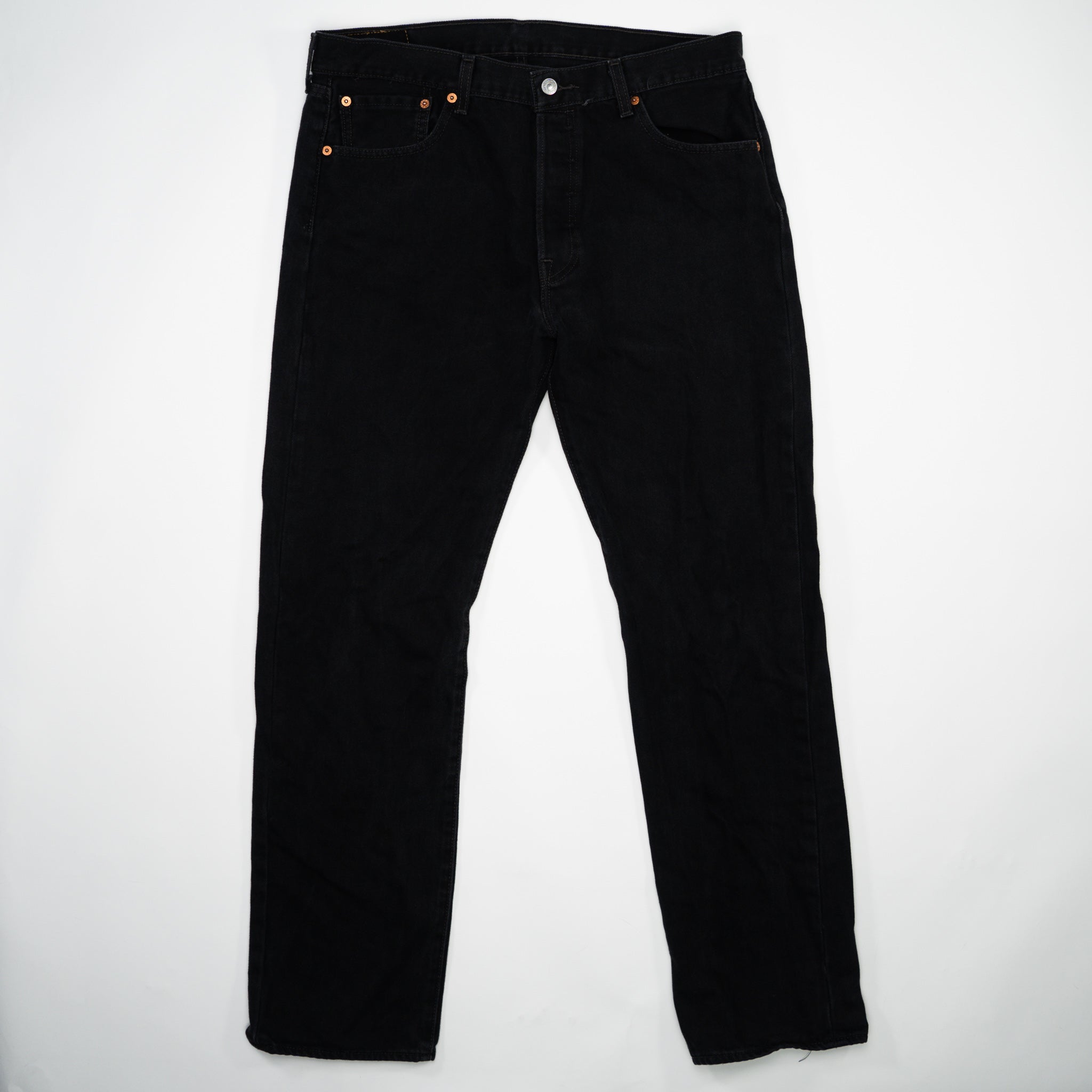 Vintage Black Levi 501 Straight Leg Jeans (34 x 32)