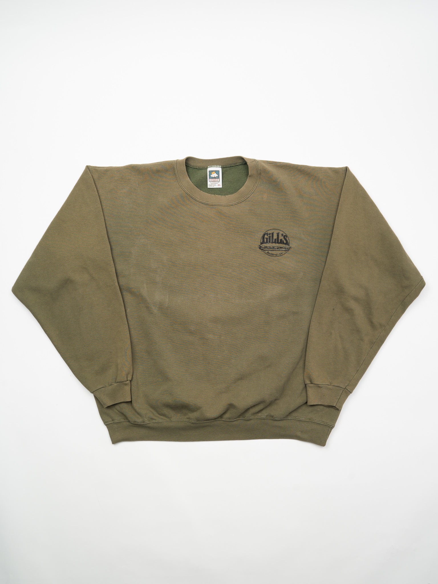 Vintage Olive Gilli's Rutlana Crewneck (XL)