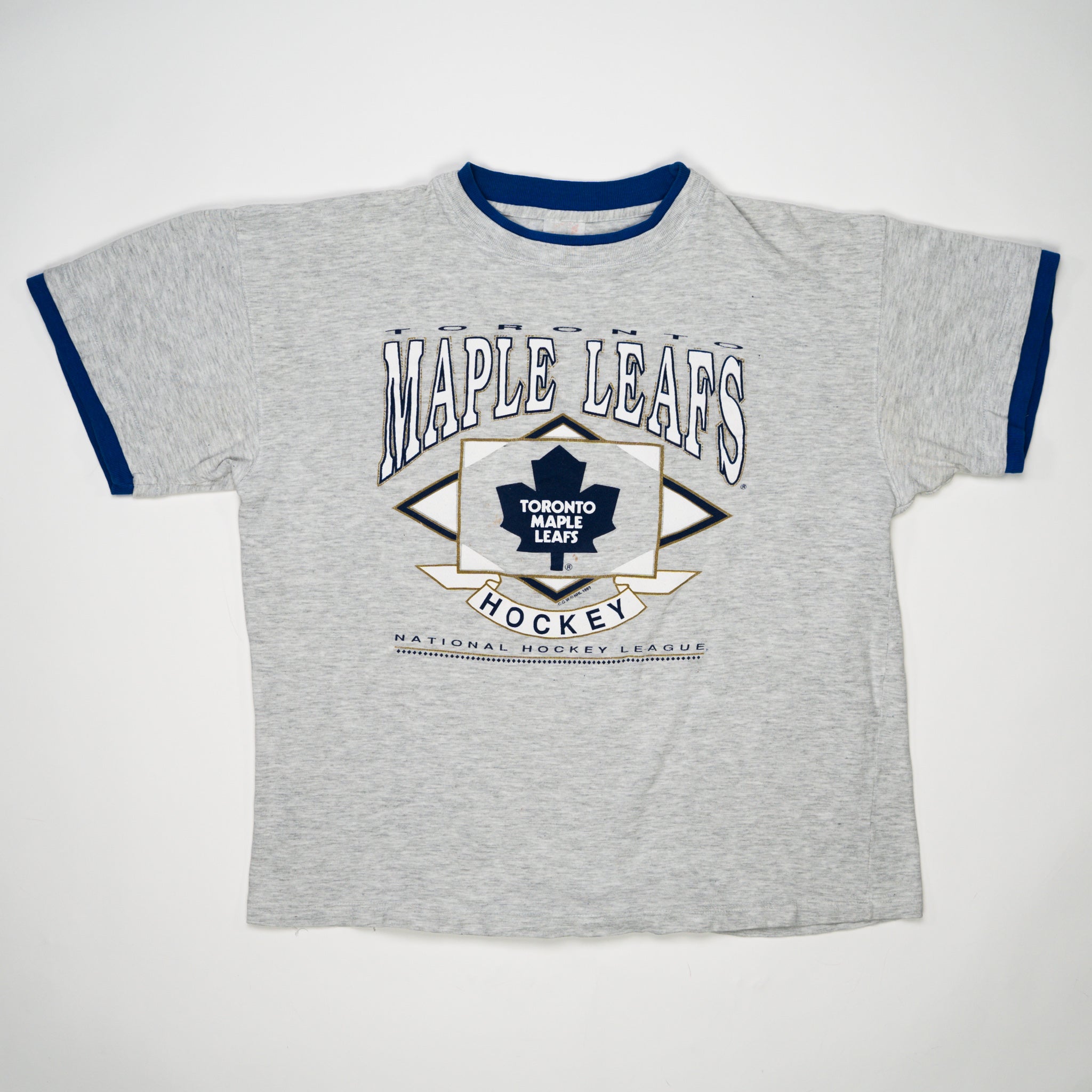 Vintage '93 Toronto Maple Leafs Hockey Tee (L) | Rebalance Vintage.