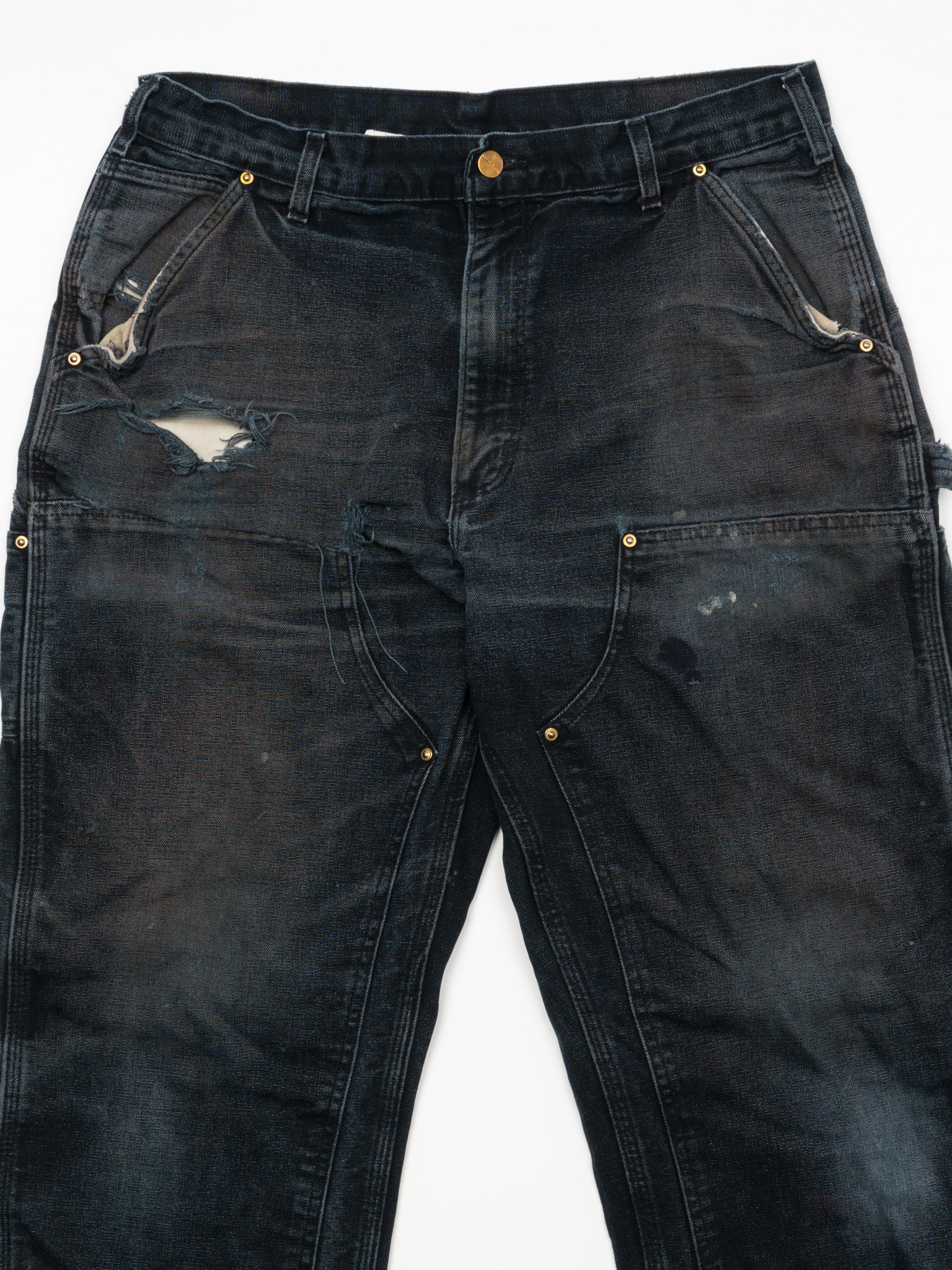 Vintage Rugged Black Carhartt Double Knee Pants (36 x 34)