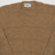 Vintage 80s Beige Knit Sweater (M)