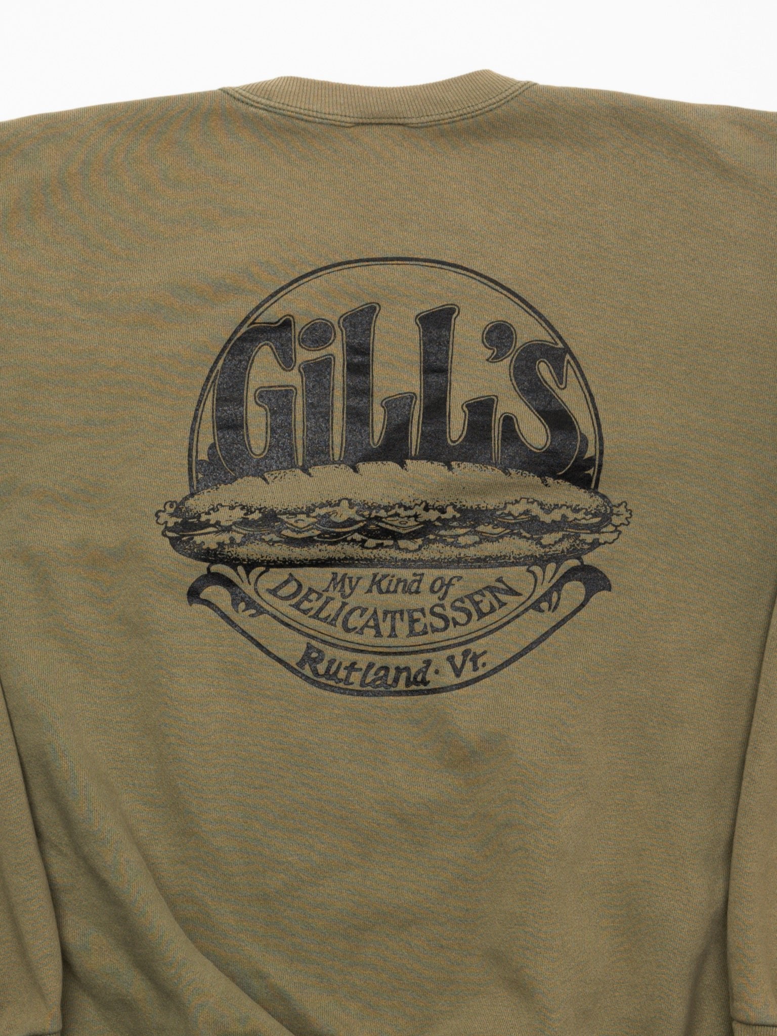 Vintage Olive Gilli's Rutlana Crewneck (XL)