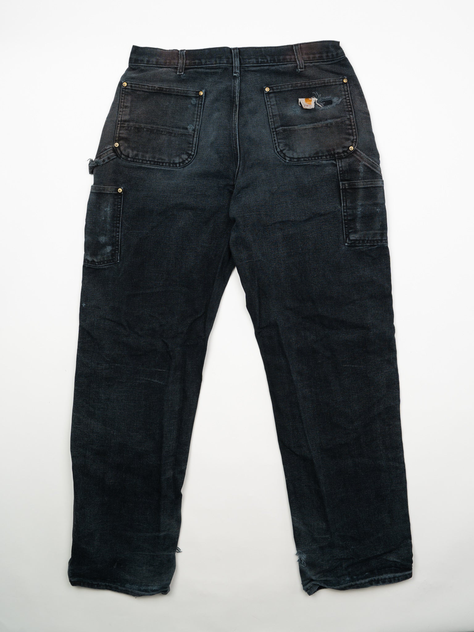 Vintage Rugged Black Carhartt Double Knee Pants (36 x 34)