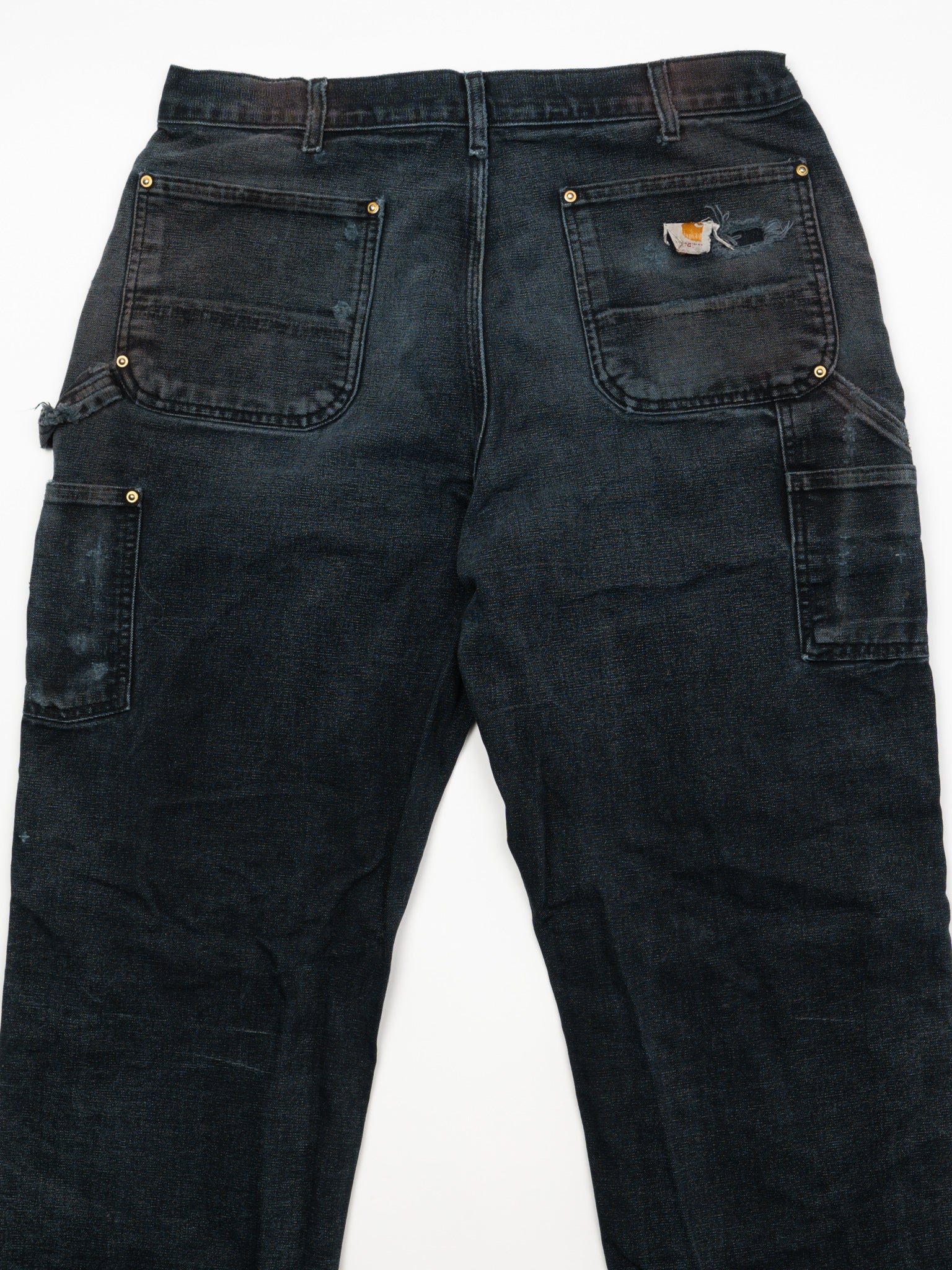 Vintage Rugged Black Carhartt Double Knee Pants (36 x 34)