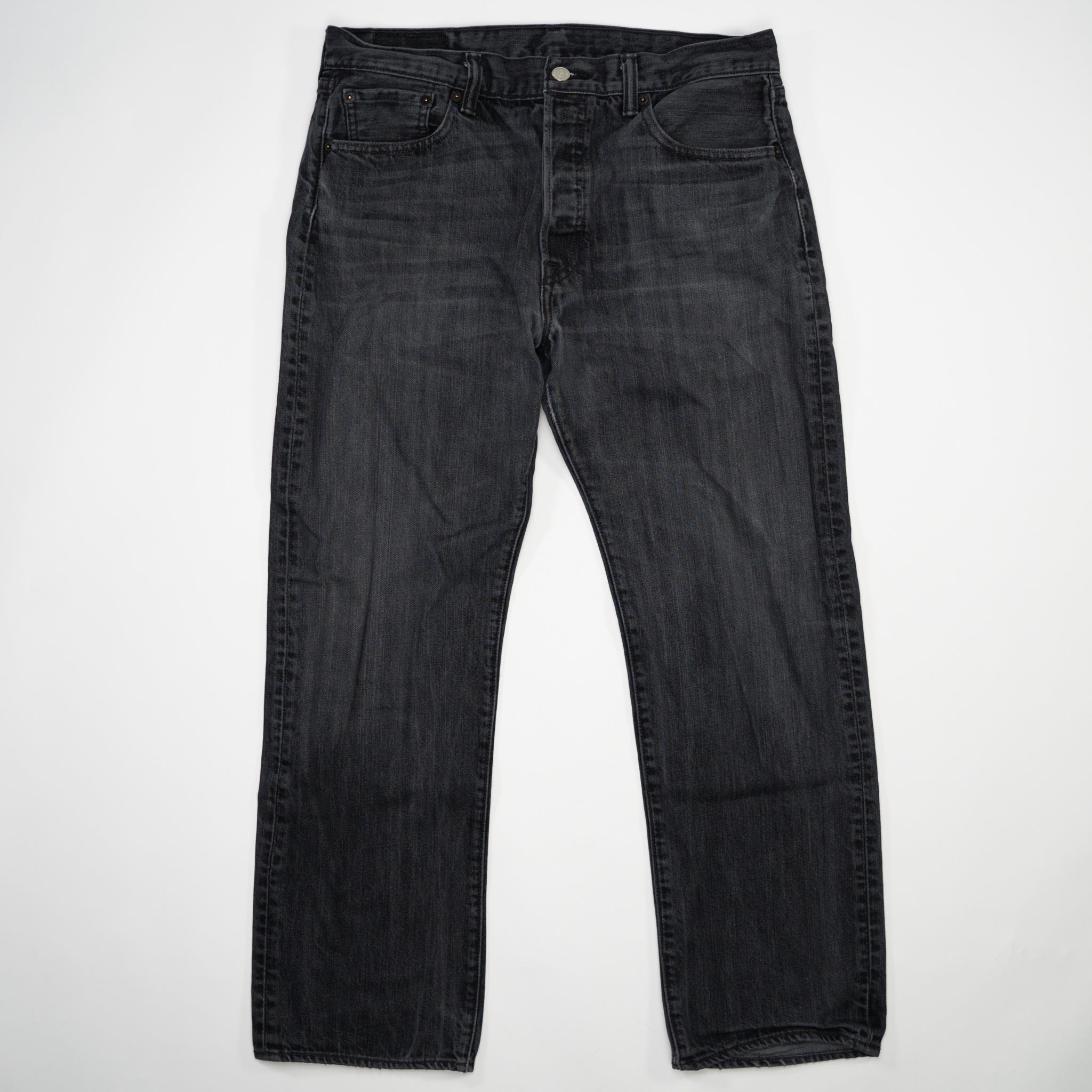 Vintage Grey Levi 501 Straight Leg Jeans (34 x 30)