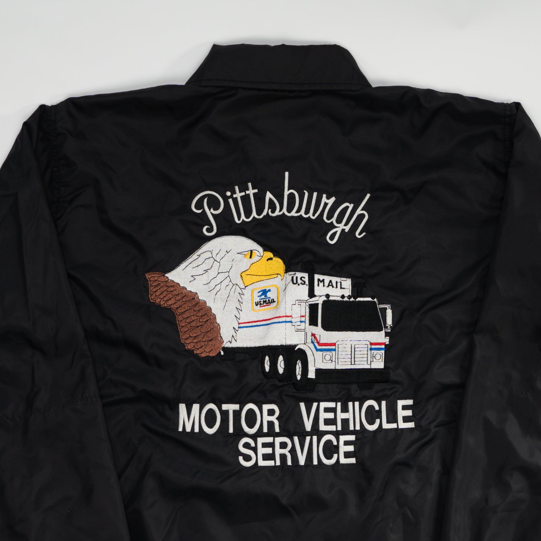 Vintage 70s Pittsburgh US Mail Insulated Windbreaker (XL) | Rebalance Vintage.