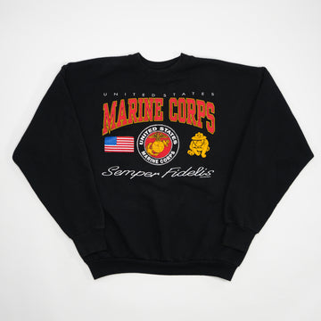 Vintage '91 U.S Marine Corps Semper Fidelis Crewneck (L) | Rebalance Vintage.