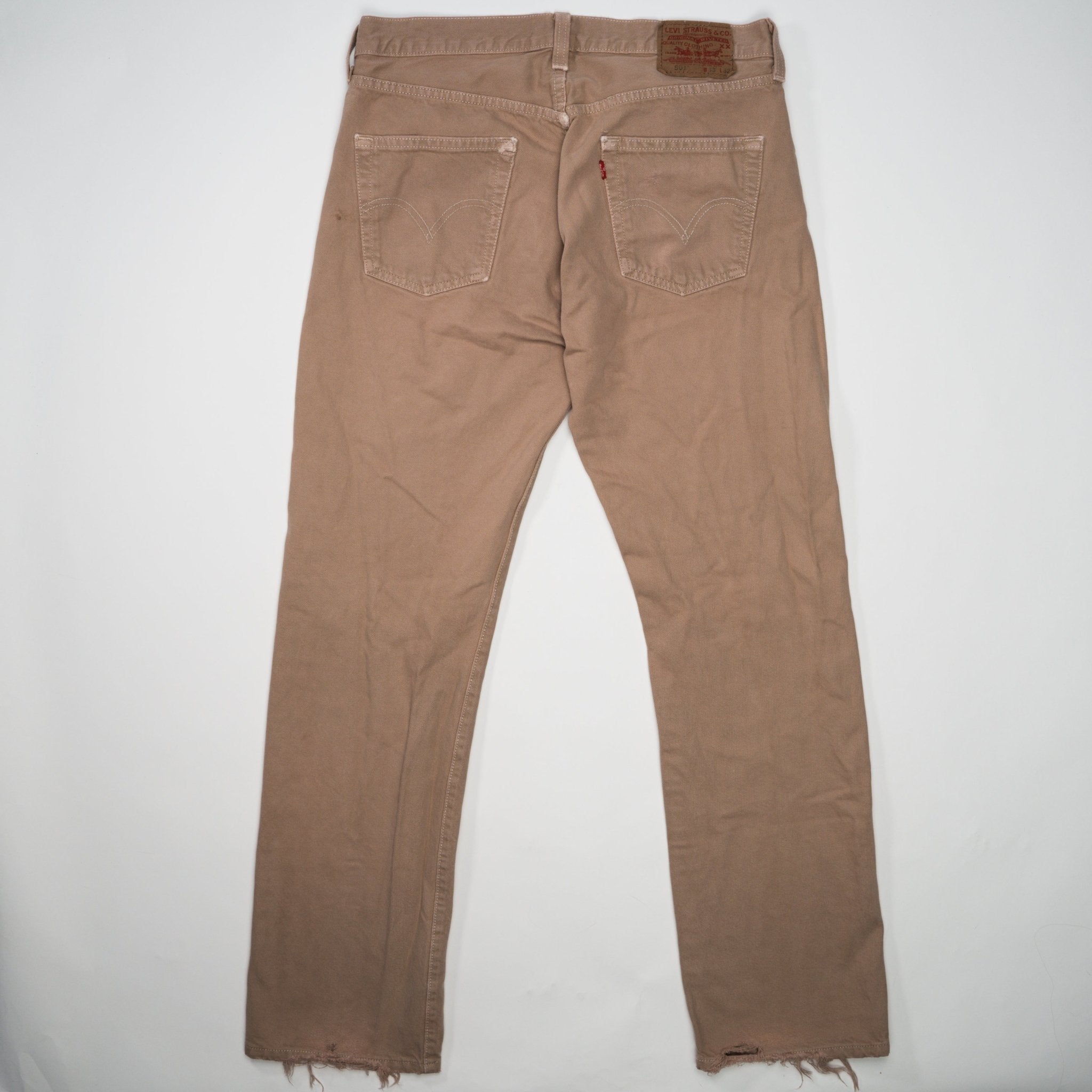 Vintage Rugged Beige 501 Levi Jeans (33 x 32)