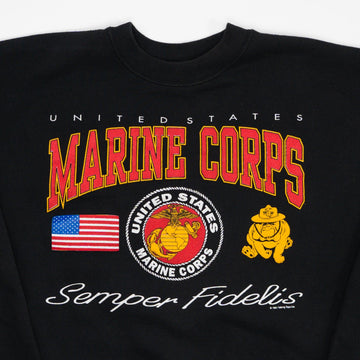Vintage '91 U.S Marine Corps Semper Fidelis Crewneck (L) | Rebalance Vintage.