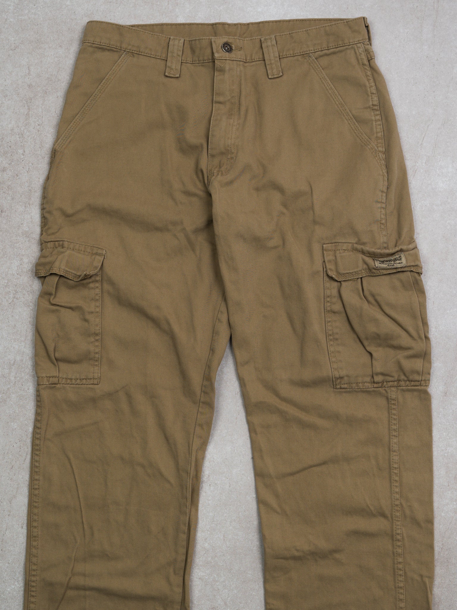 Vintage Beige Wrangler Cargo Pants (32 x 31)
